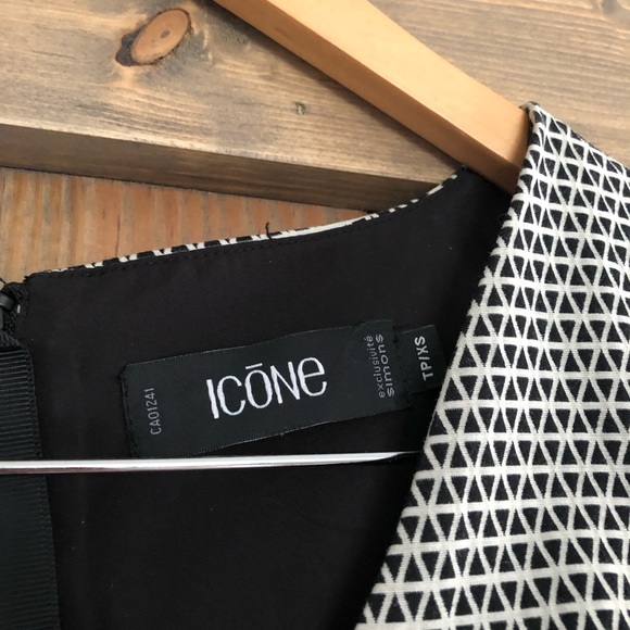 Simon’s Icone Montreal fitted a line houndstooth dress xs pockets - Picture 6 of 7